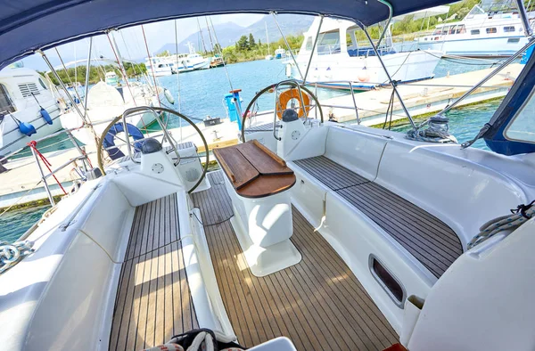 luxury yacht cabin, travel concept