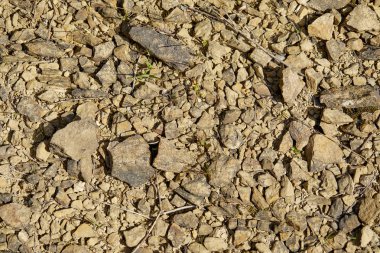 yerde, taş yığını yakın çekim