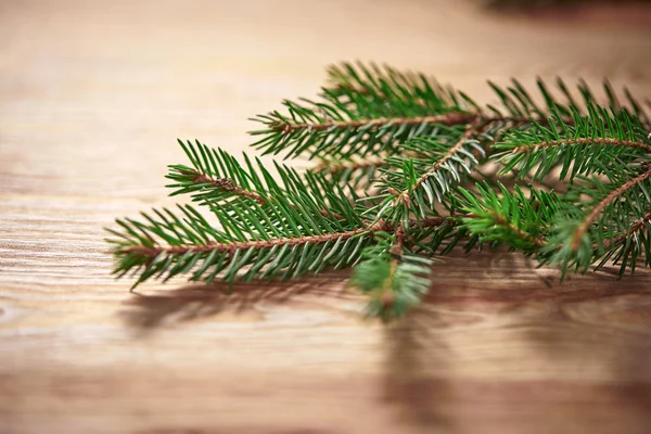 木の背景に木の枝を持つクリスマスカード — ストック写真