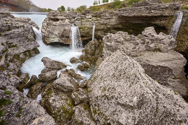 Horská Řeka Tekoucí Mezi Skalami Montenergu — Stock fotografie