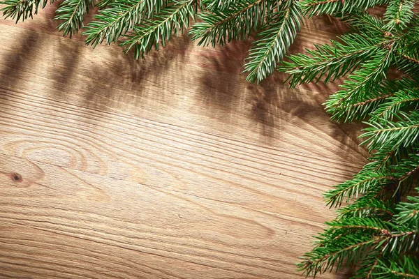 Рождественская Открытка Деревянном Фоне — стоковое фото