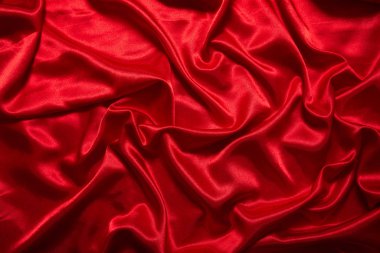 Luxury red satin smooth fabric background for celebration, ceremony, event invitation card  clipart