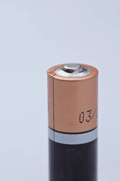 Baterie Izolované Bílém Pozadí Zblízka — Stock fotografie