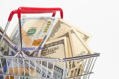 alışveriş sepeti, konsept alışveriş dolar
