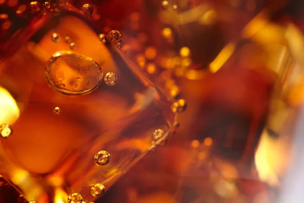 Cola Ice Cubes Close View — Stock Photo, Image