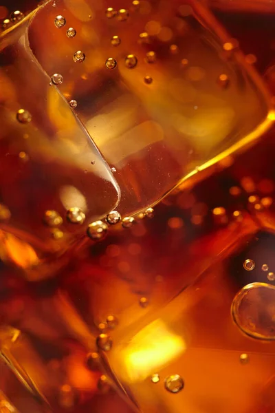 Cola Ice Cubes Close View — Stock Photo, Image