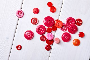 çok renkli antika düğme koleksiyonu, yakın görüş