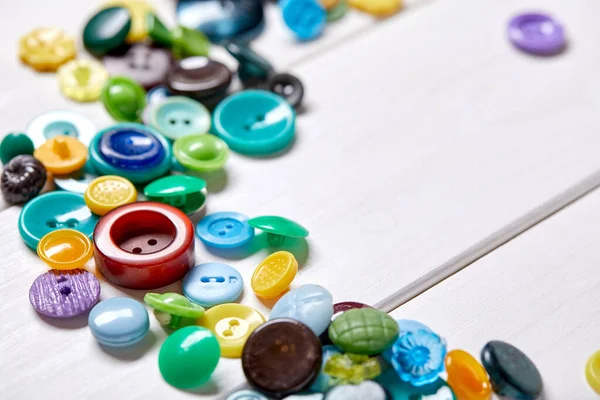 Renkli Antika Düğmelerin Arkaplan Dokusu — Stok fotoğraf