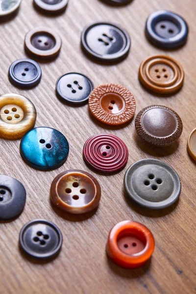 Fond Texture Boutons Anciens Multicolores — Photo