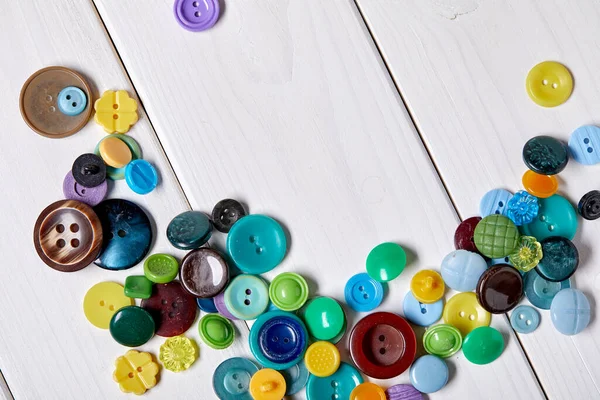 Sfondo Texture Bottoni Antichi Multicolori — Foto Stock