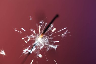 Noel ve yeni yıl partisi ışıltısı, yakın görüş 