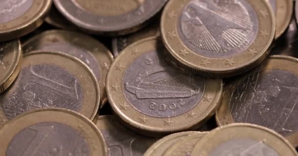 Monety euro — Wideo stockowe