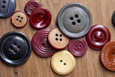 Renkli antika düğmelerin arkaplan ve dokusu