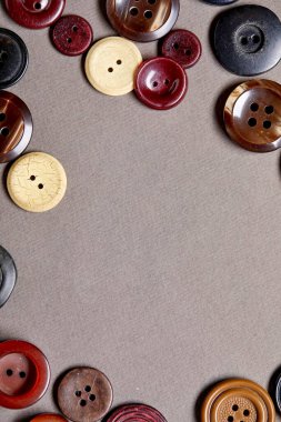 Renkli antika düğmelerin arkaplan ve dokusu