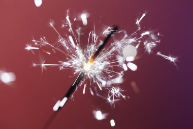 Noel ve yeni yıl partisi ışıltısı, yakın görüş