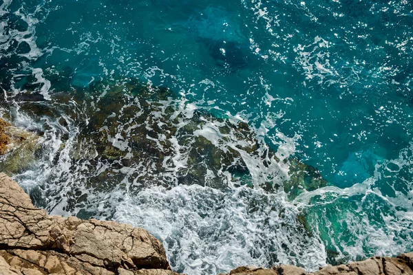 Pittoresca Vista Sul Mare Sulle Rocce Montenegro — Foto Stock