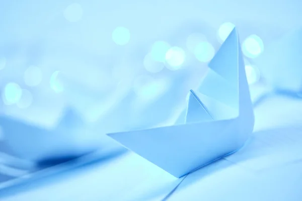 Paper Boats Documents Buissines Concept — Stock Photo, Image