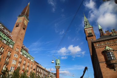 Copenhagen, Danimarka - 15 Ağustos 2016: Scandic Palace Hotel olan bir