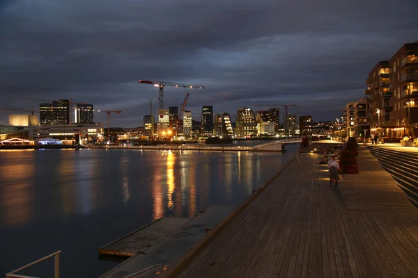 Vista panoramica di edifici moderni a Oslo, Norvegia — Foto Stock