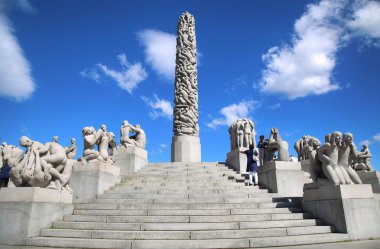 Editoryal Oslo, Norveç - 18 Ağustos 2016: Birçok turistik yürüyüş Vige