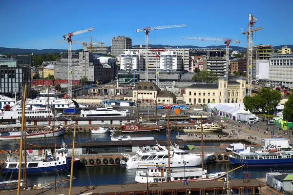 Näkymä Oslon satamaan, Oslo, Norja — kuvapankkivalokuva