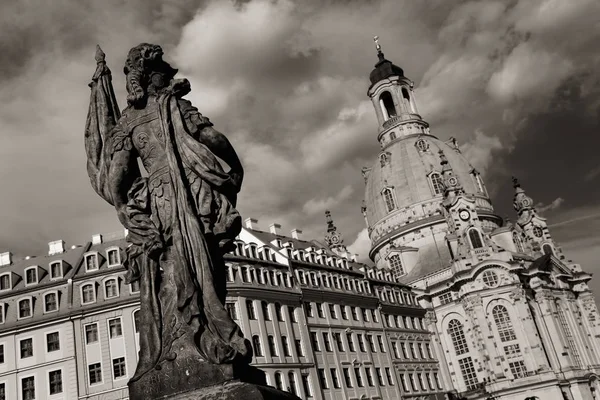 View from Turks fountain (Friedensbrunnen) to Church of Our Lady