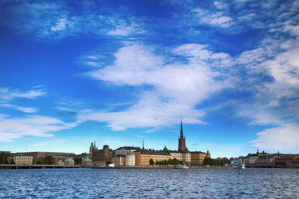 Widok na Gamla Stan w Sztokholm, Szwecja — Zdjęcie stockowe