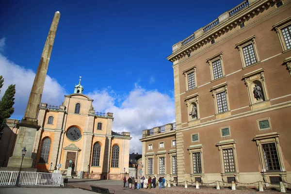 ESTOCOLMO, SUECIA - 19 de agosto de 2016: Iglesia de San Nicolás (Sto — Foto de Stock