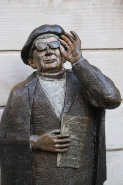 Stockholm, İsveç - 19 Ağustos 2016: Evert Taube Anıtı (1890-