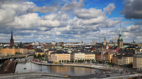 Stockholm, Sverige - 20 augusti 2016: Flygfoto över Stockholm fr — Stockfoto