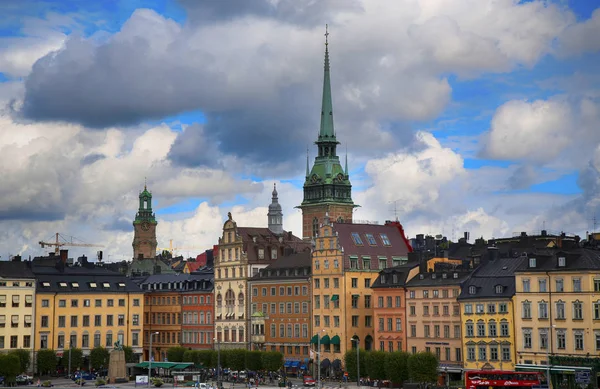 Στοκχόλμη, Σουηδία - 20 Αυγούστου 2016: Άποψη της Gamla Stan και St. — Φωτογραφία Αρχείου