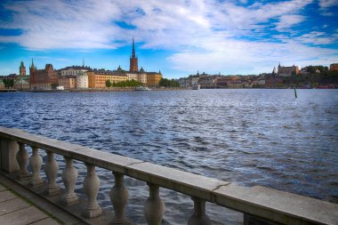 Görünümünü Gamla Stan, Stockholm, İsveç