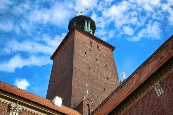 Стокгольмская ратуша (Stockholms) в Стокгольме, Швеция — стоковое фото