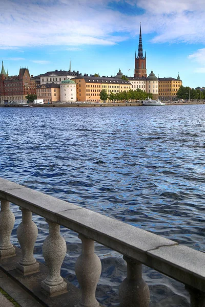 Widok na Gamla Stan w Sztokholm, Szwecja — Zdjęcie stockowe
