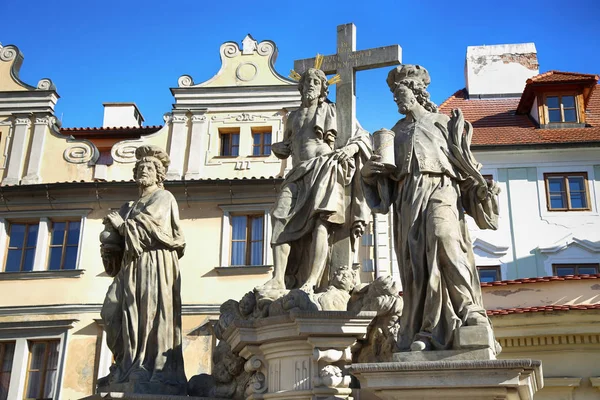 Szent Kozma és St. Damian a Megváltó Krisztus szobrok — Stock Fotó