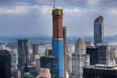 New York 'ta yüksek binalar inşa ediliyor.