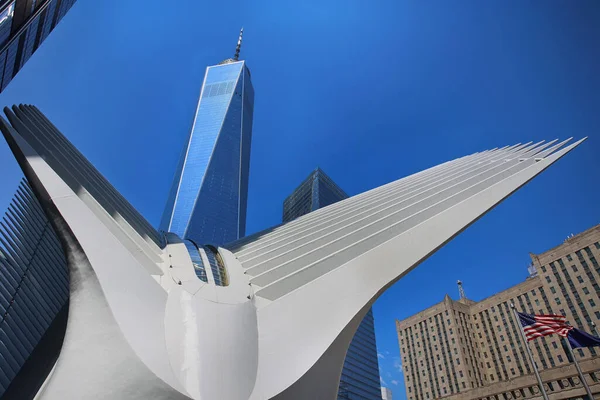 New York Usa August 2018 Außenansicht Des Gebäudes One World — Stockfoto