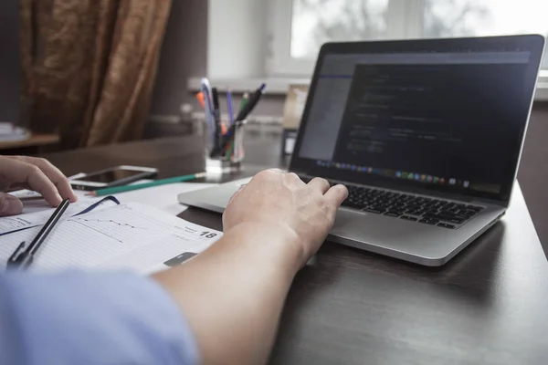 Proceso de trabajo del freelancer — Foto de Stock