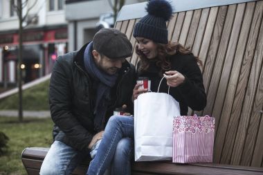 Alışveriş çift kahve içme