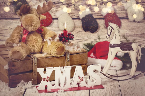 Christmas background with Christmas decoration — Stock Photo, Image