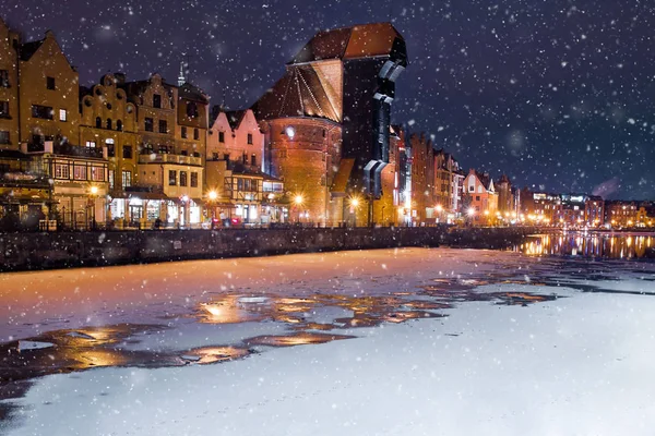 Danzica in inverno, Polonia — Foto Stock