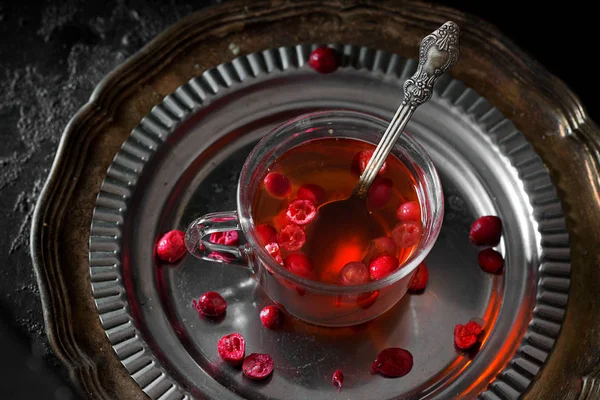 Kızılcık çay — Stok fotoğraf