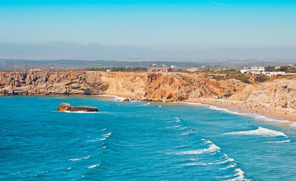 Widok Wybrzeże Portugalii — Zdjęcie stockowe