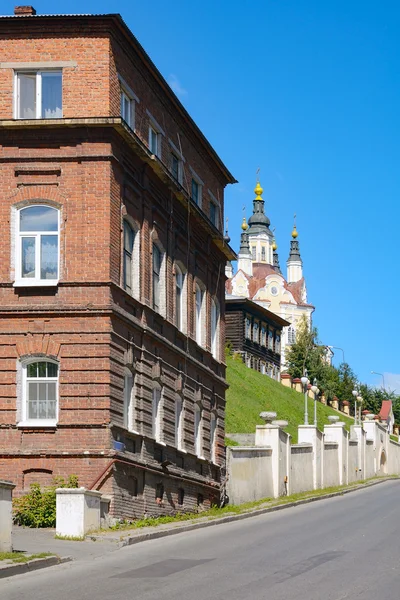 Tomsk, straße oktyabr 'skiy vzvoz — Stockfoto