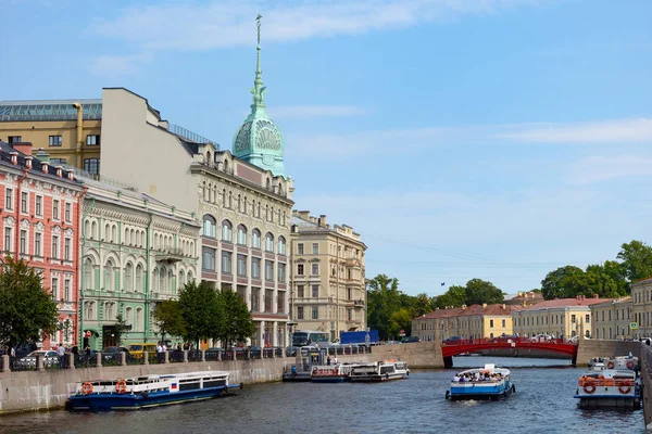 San Petersburgo, vista del río Moika — Foto de Stock