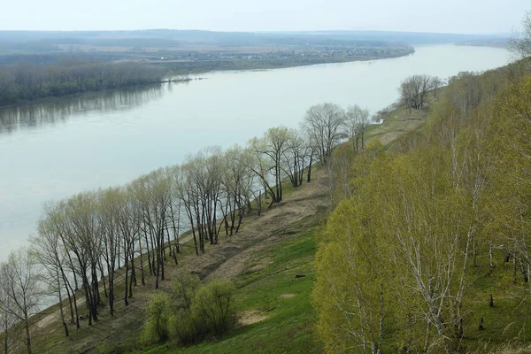 Panoramatický pohled na řeku Toma — Stock fotografie