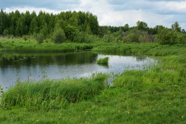 Река Экитаг Кемеровской области — стоковое фото