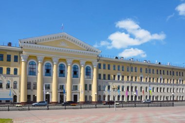 Tomsk, Lenin Caddesi üzerinde tarihi bir bina