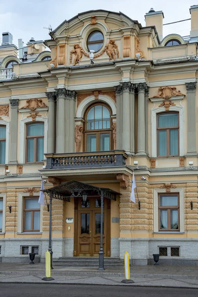 San Pietroburgo Particolare Della Facciata Palazzo Repnin Sul Lungomare Anglais — Foto Stock