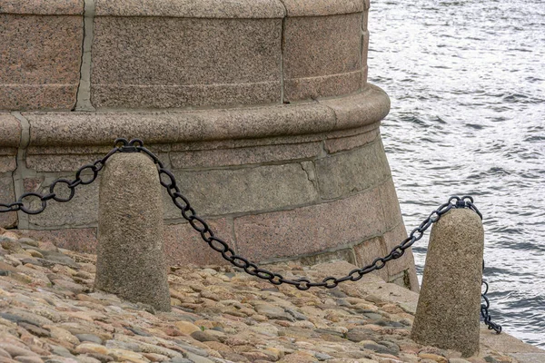 Sankt Petersburg Ein Fragment Der Uferstütze Der Brücke Von Blagoweschtschensk — Stockfoto